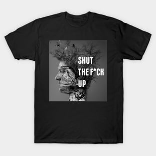 STFU Motif T-Shirt